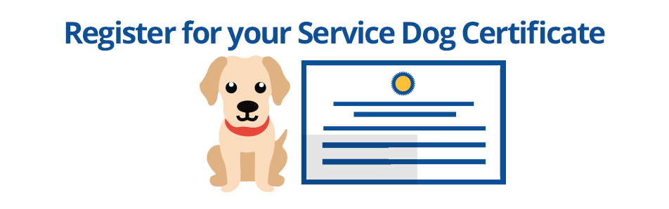 ada approved service dog registration