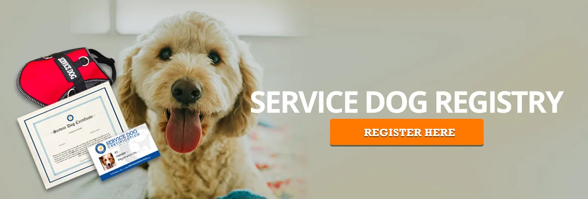 Register Service Dog - Banner