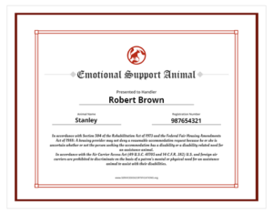 Emotional Support Animal ID - Service Dog Certifications