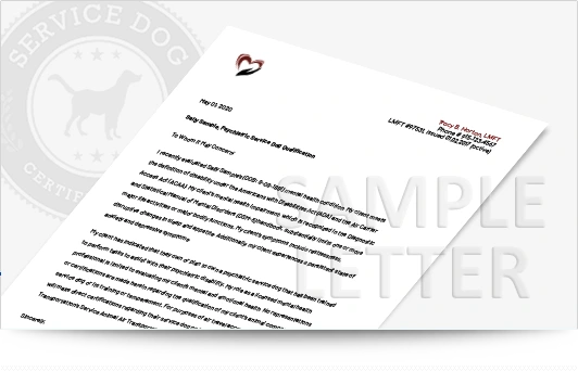 Psychiatric Service Dog Letter - Service Dog Certifications Psychiatric Service Dog Letter - Service Dog Certifications