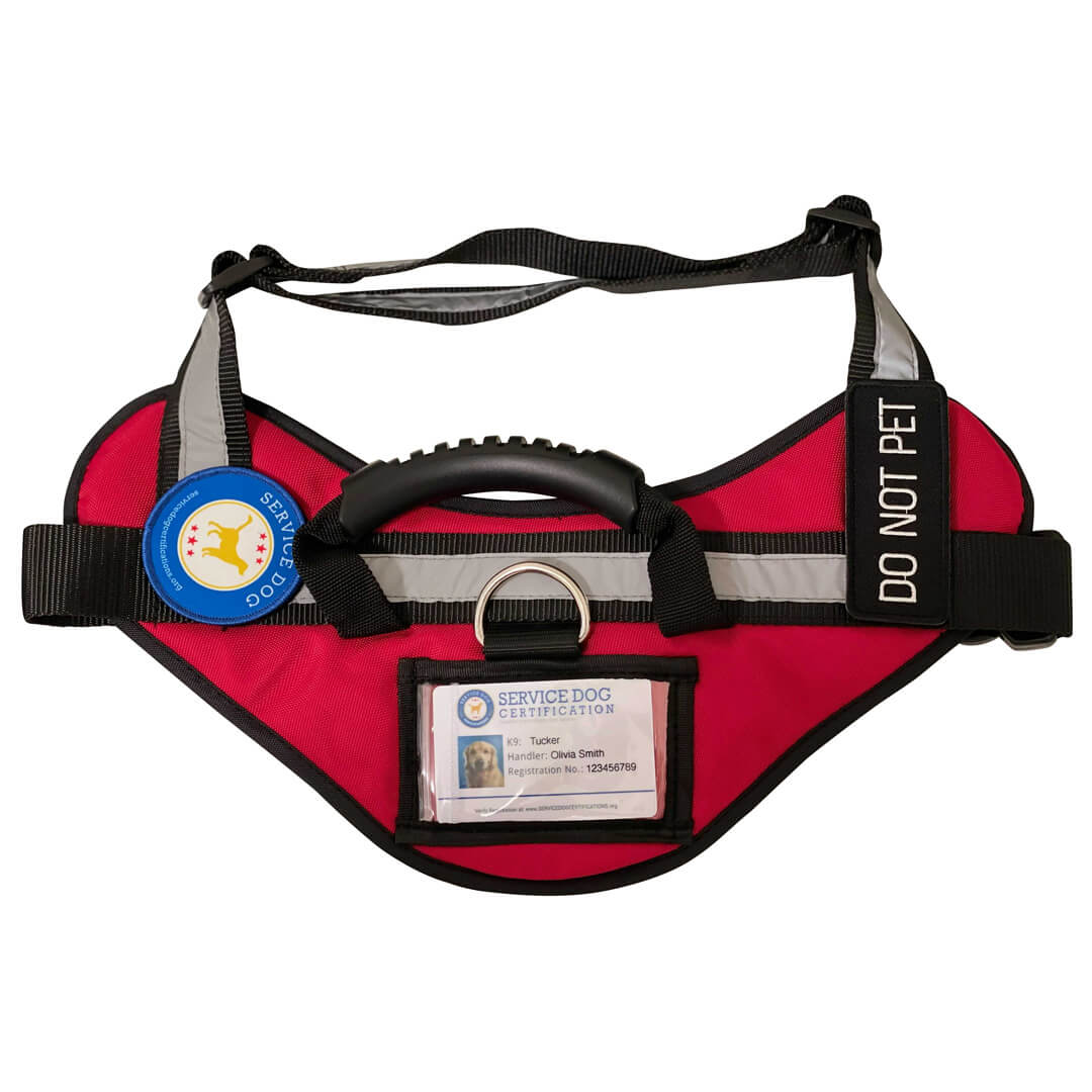 Reflective Service Dog Harness Vest