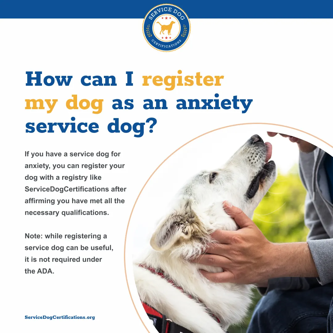 How Can I Register My Dog as an Anxiety Service Dog?