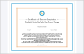 Course completion certificate